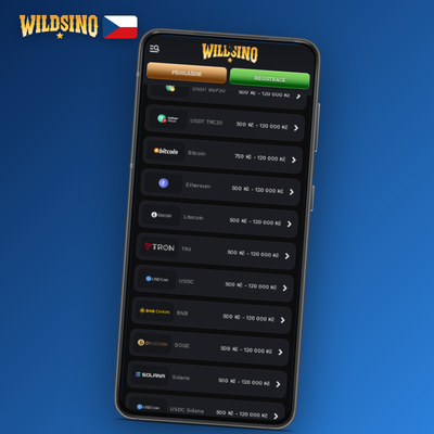 E-peněženky Skrill, Neteller a MiFinity pro vklad na Wildsino