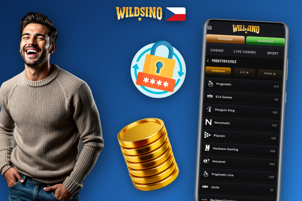 Wildsino mobile na iPhonu a Androidu se synchronizovaným zůstatkem účtu v reálném čase